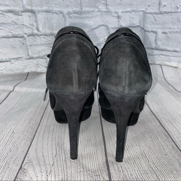 Gianni Bini open toe heeled booties black sz 7.5 women - Picture 3 of 11